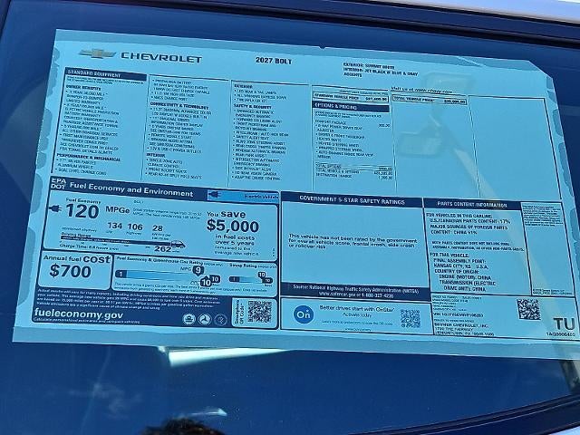 2027 Chevrolet Bolt LT