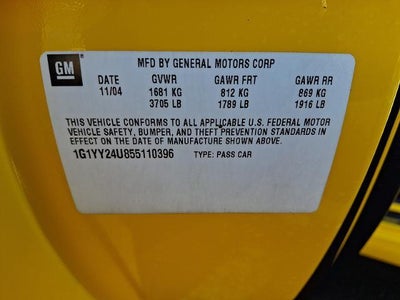 2005 Chevrolet Corvette Base