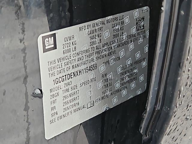 2017 Chevrolet Colorado 4WD Z71