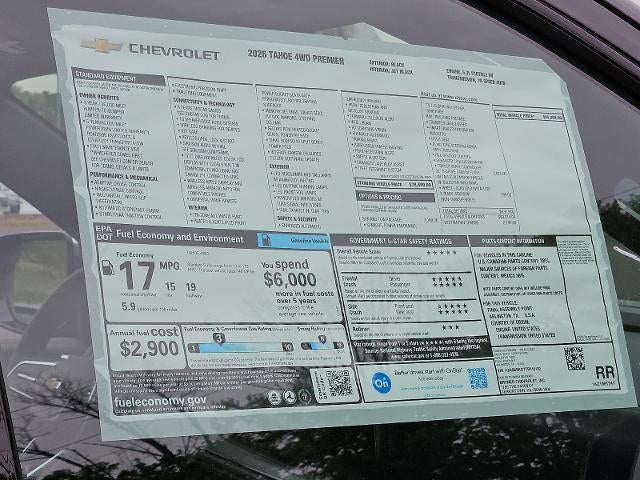 2026 Chevrolet Tahoe Premier