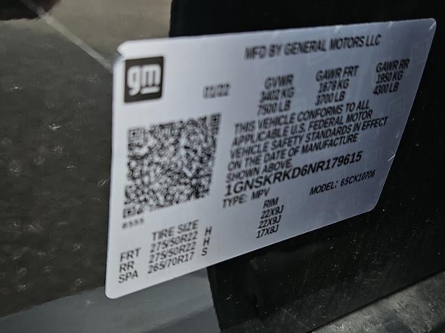 2022 Chevrolet Tahoe RST