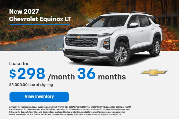 Lease for $298 per month for 36 months