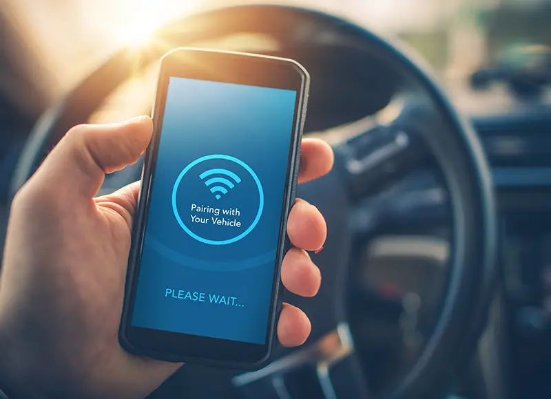 bluetooth-paring mobile screen